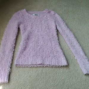 Girl's Fuzzy Sweater Top!